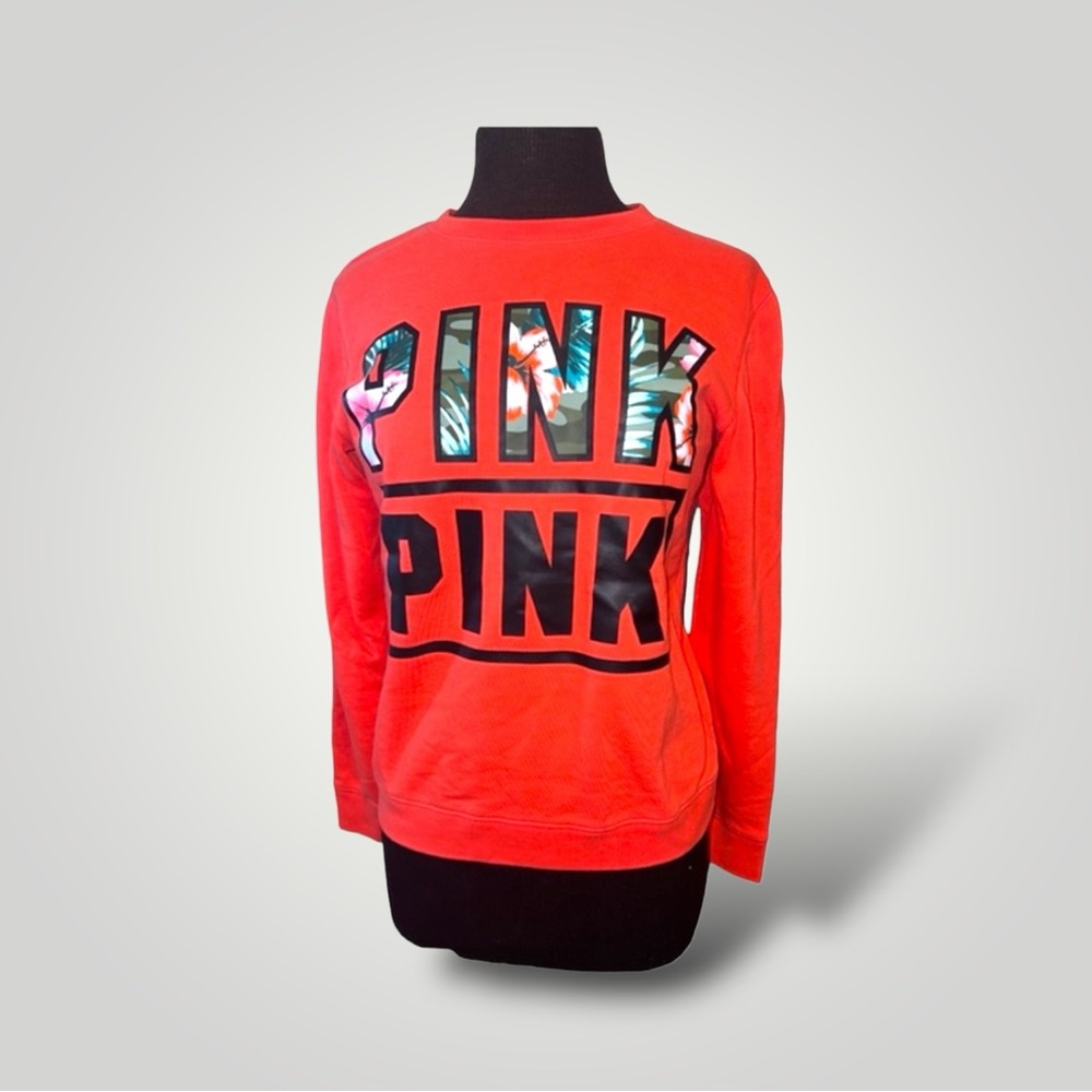 Pink‎ Victoria’s Secret Crewneck Tropical Print